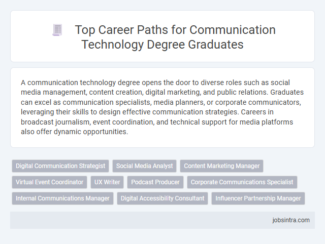Top Career Paths for Communication Technology Degree Graduates