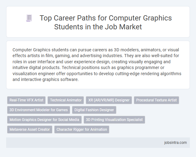 Top Career Paths for Computer Graphics Students in the Job Market