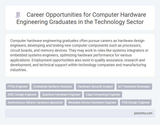 Career Opportunities for Computer Hardware Engineering Graduates in the Technology Sector