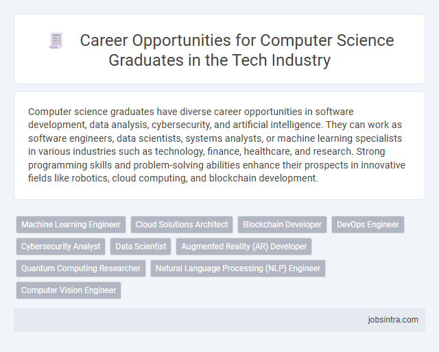 Career Opportunities for Computer Science Graduates in the Tech Industry