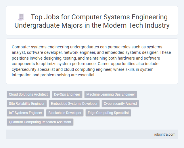 Top Jobs for Computer Systems Engineering Undergraduate Majors in the Modern Tech Industry