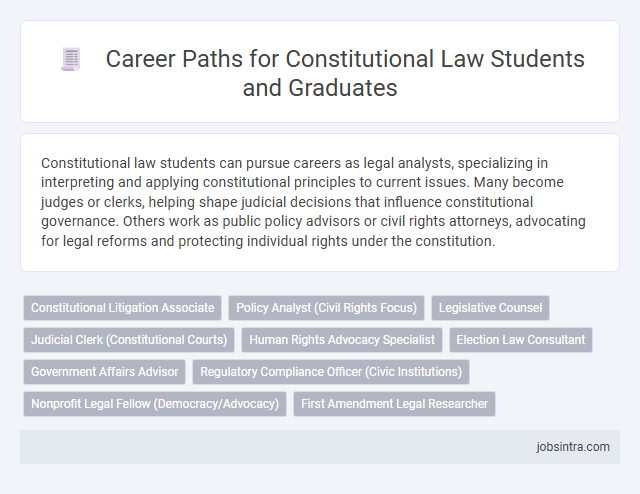 Career Paths for Constitutional Law Students and Graduates