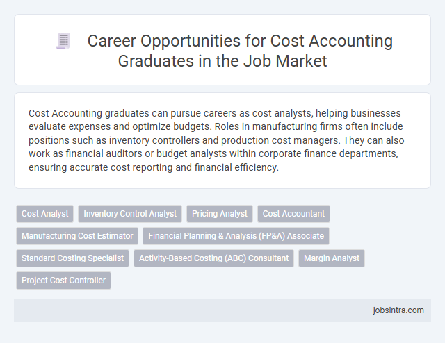 Career Opportunities for Cost Accounting Graduates in the Job Market