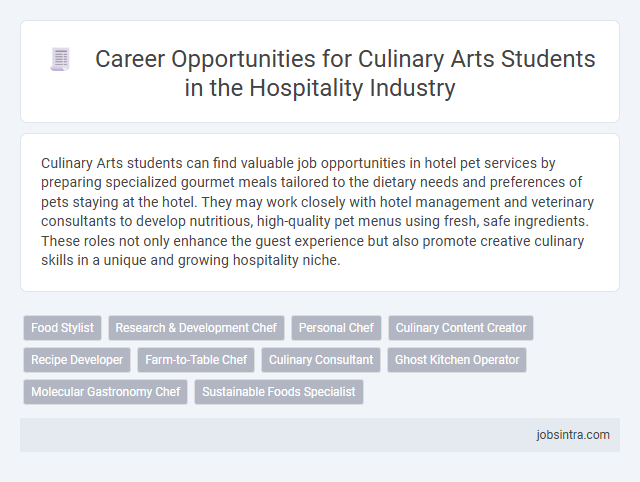 Career Opportunities for Culinary Arts Students in the Hospitality Industry