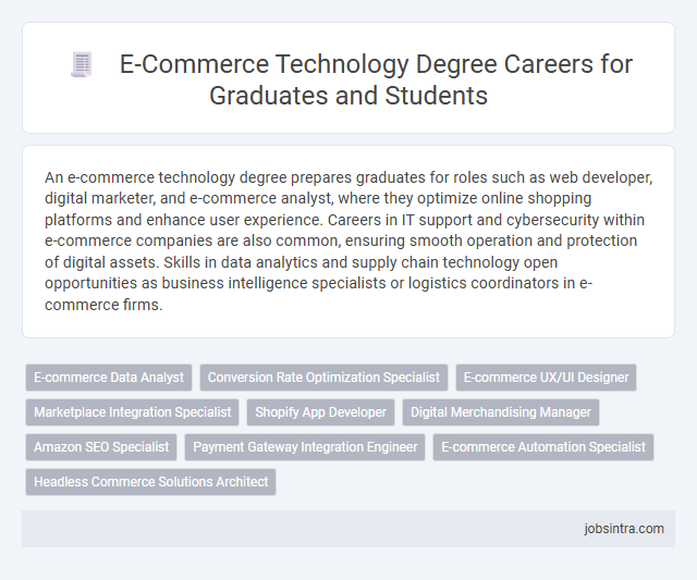 E-Commerce Technology Degree Careers for Graduates and Students