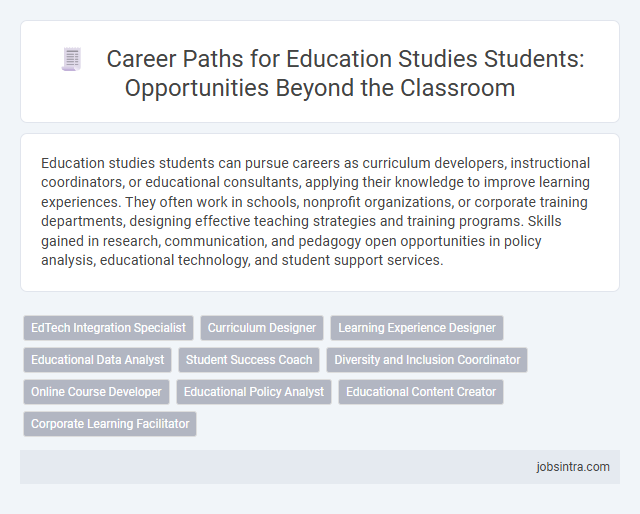 Career Paths for Education Studies Students: Opportunities Beyond the Classroom