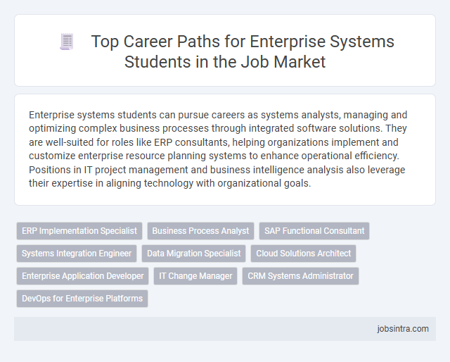 Top Career Paths for Enterprise Systems Students in the Job Market