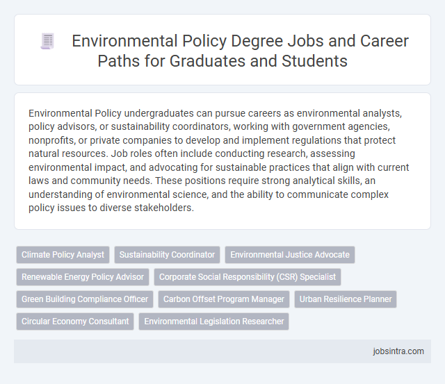 Environmental Policy Degree Jobs and Career Paths for Graduates and Students