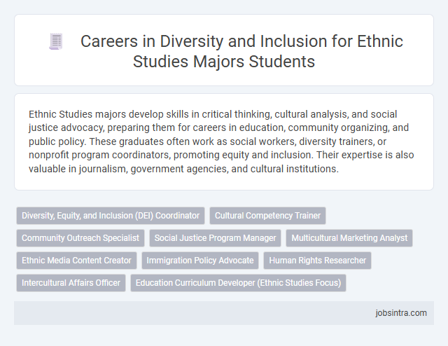 Careers in Diversity and Inclusion for Ethnic Studies Majors Students