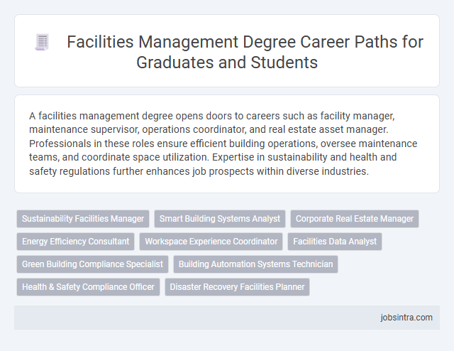 Facilities Management Degree Career Paths for Graduates and Students