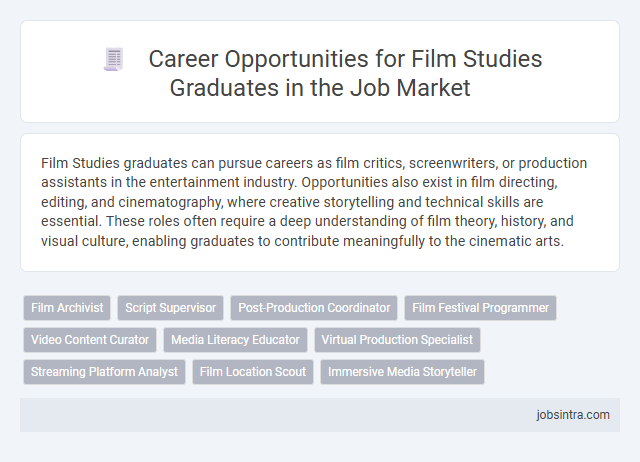 Career Opportunities for Film Studies Graduates in the Job Market