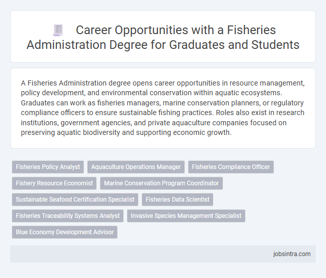 Career Opportunities with a Fisheries Administration Degree for Graduates and Students