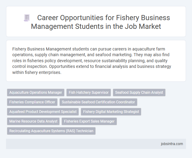 Career Opportunities for Fishery Business Management Students in the Job Market
