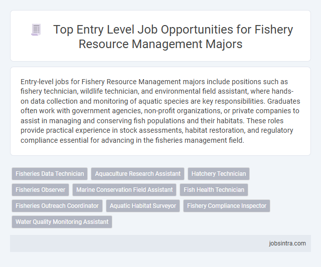 Top Entry Level Job Opportunities for Fishery Resource Management Majors