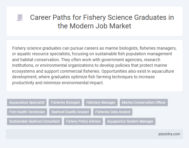 Career Paths for Fishery Science Graduates in the Modern Job Market