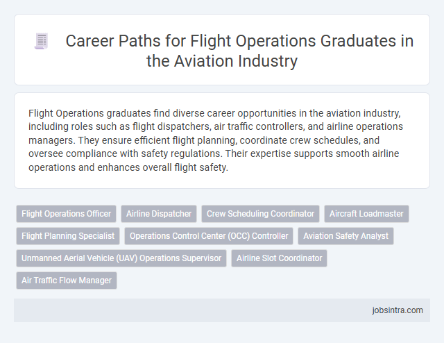Career Paths for Flight Operations Graduates in the Aviation Industry