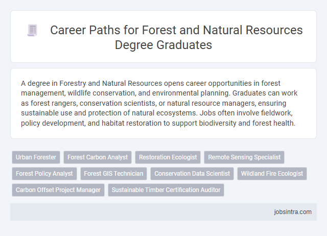 Career Paths for Forest and Natural Resources Degree Graduates