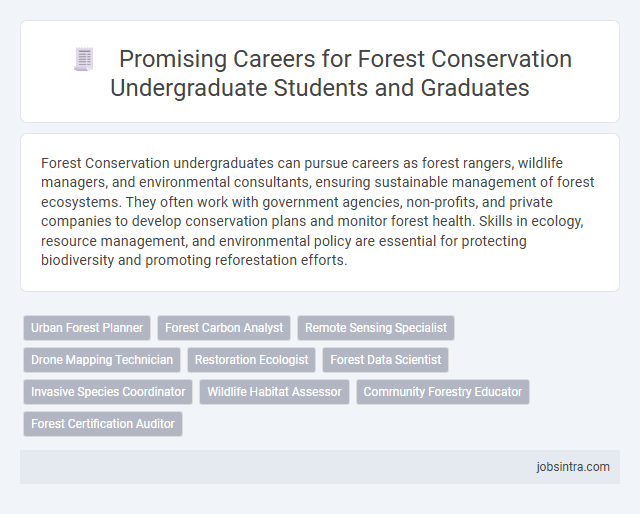 Promising Careers for Forest Conservation Undergraduate Students and Graduates