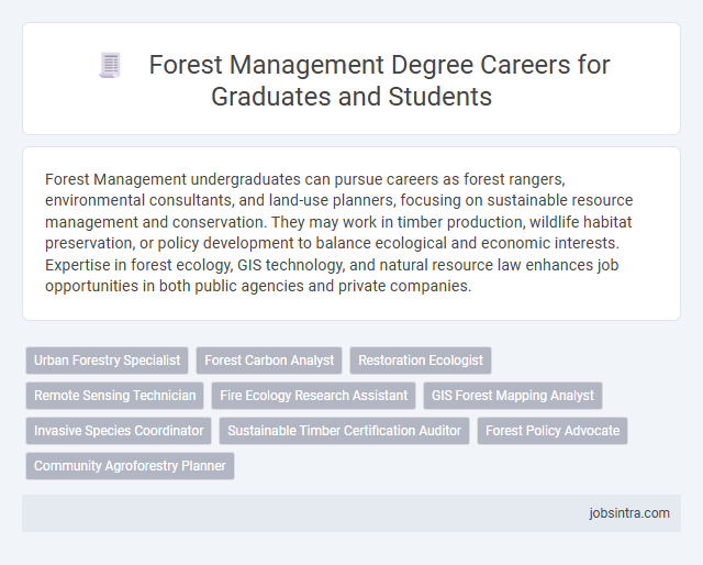 Forest Management Degree Careers for Graduates and Students