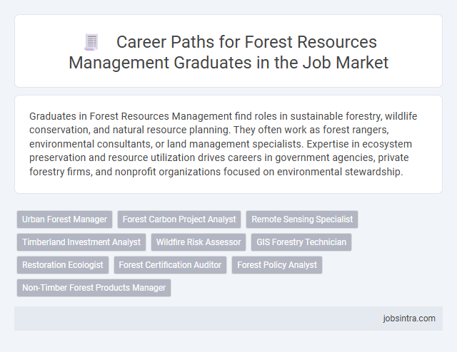 Career Paths for Forest Resources Management Graduates in the Job Market