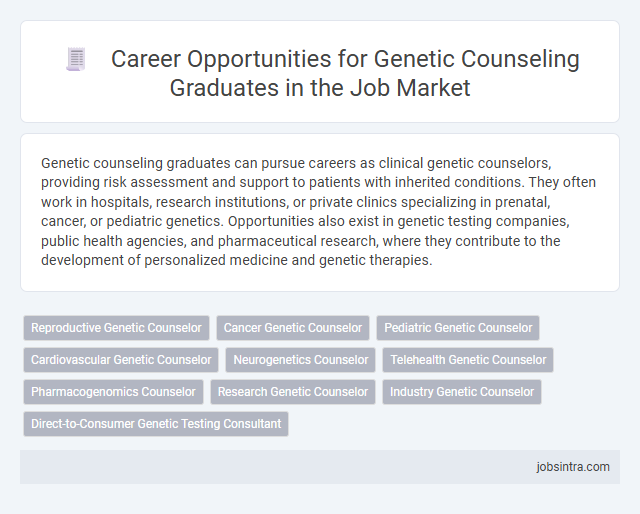 Career Opportunities for Genetic Counseling Graduates in the Job Market
