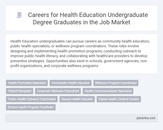 Careers for Health Education Undergraduate Degree Graduates in the Job Market