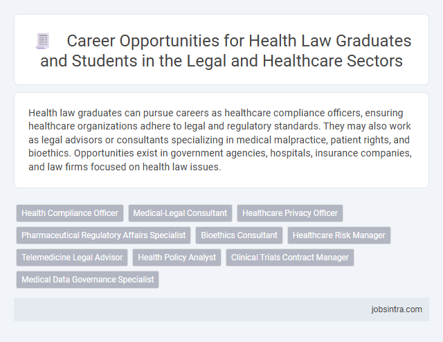 Career Opportunities for Health Law Graduates and Students in the Legal and Healthcare Sectors