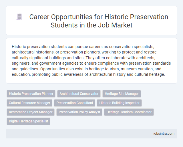 Career Opportunities for Historic Preservation Students in the Job Market