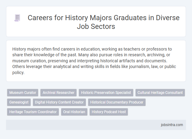 Careers for History Majors Graduates in Diverse Job Sectors