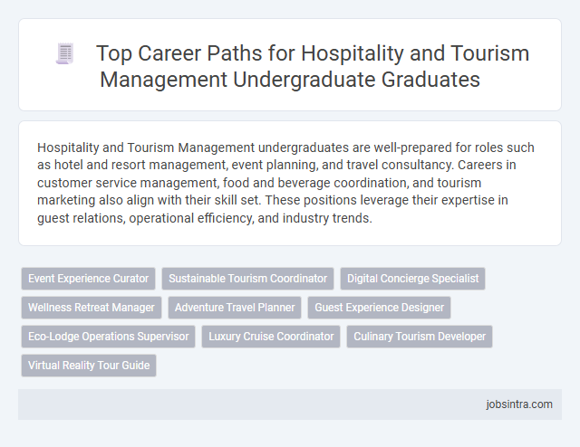 Top Career Paths for Hospitality and Tourism Management Undergraduate Graduates