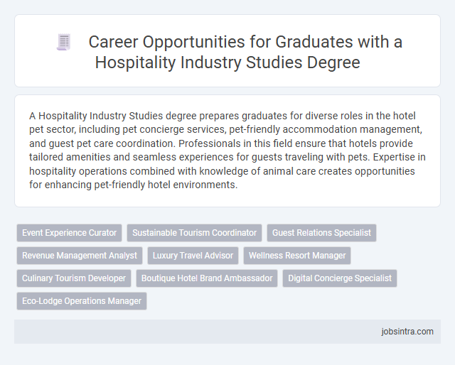 Career Opportunities for Graduates with a Hospitality Industry Studies Degree