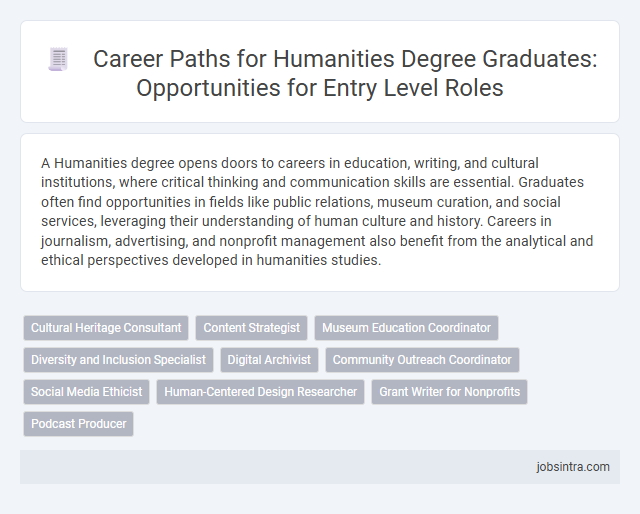 Career Paths for Humanities Degree Graduates: Opportunities for Entry Level Roles