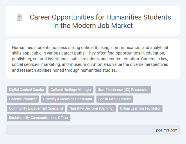 Career Opportunities for Humanities Students in the Modern Job Market