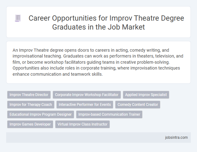 Career Opportunities for Improv Theatre Degree Graduates in the Job Market