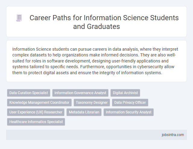 Career Paths for Information Science Students and Graduates
