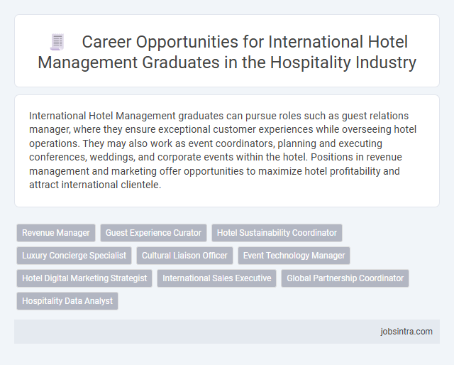 Career Opportunities for International Hotel Management Graduates in the Hospitality Industry