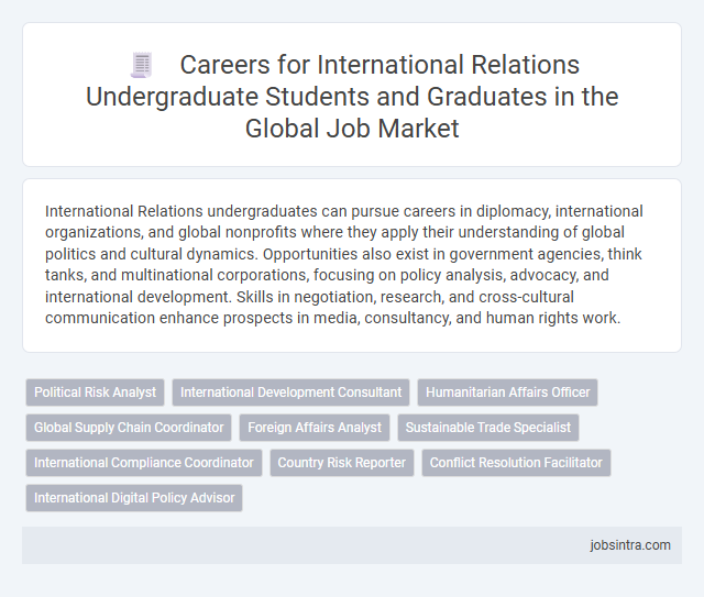 Careers for International Relations Undergraduate Students and Graduates in the Global Job Market