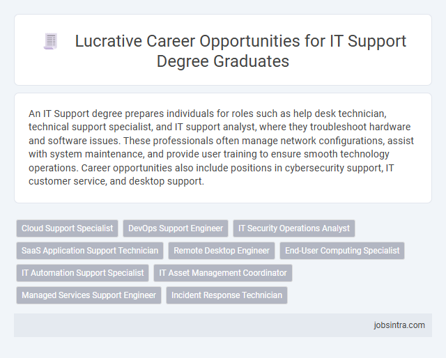 Lucrative Career Opportunities for IT Support Degree Graduates