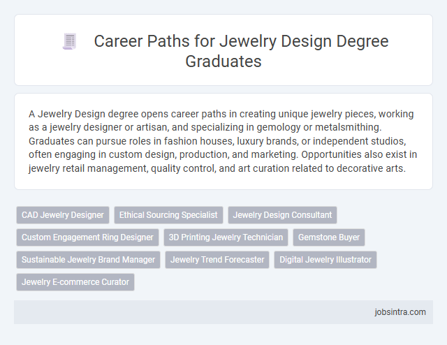 Career Paths for Jewelry Design Degree Graduates