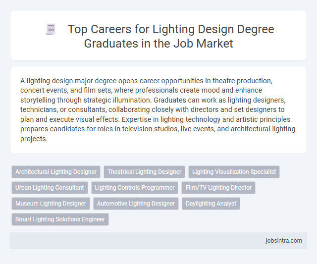 Top Careers for Lighting Design Degree Graduates in the Job Market