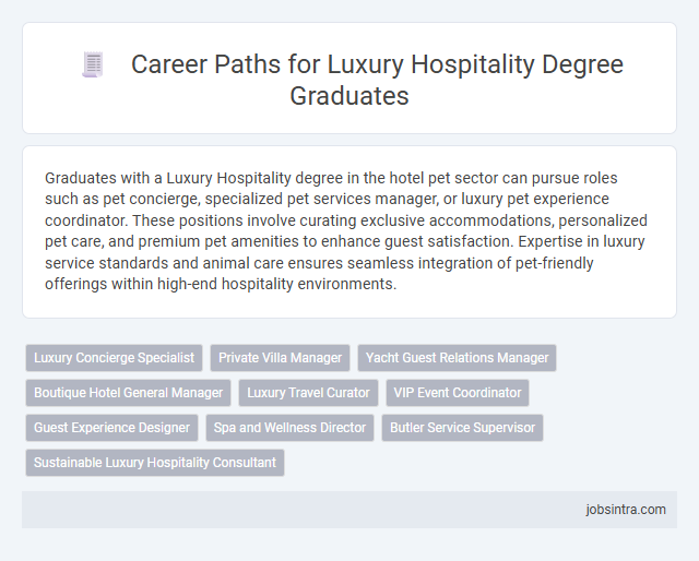 Career Paths for Luxury Hospitality Degree Graduates