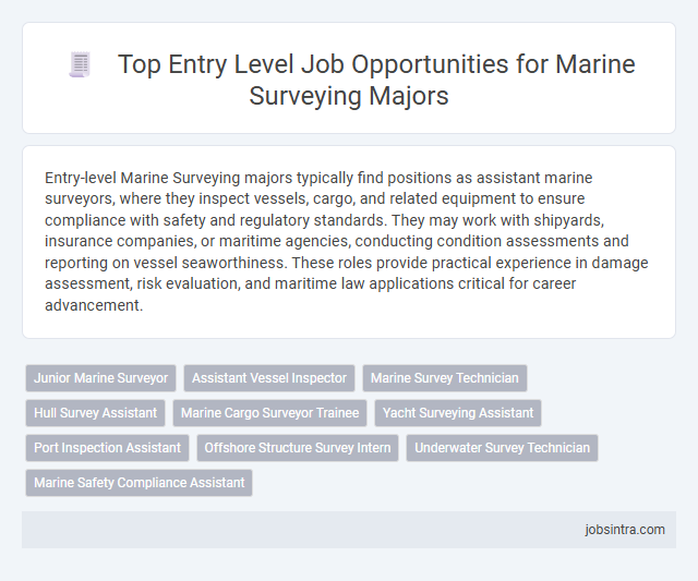 Top Entry Level Job Opportunities for Marine Surveying Majors