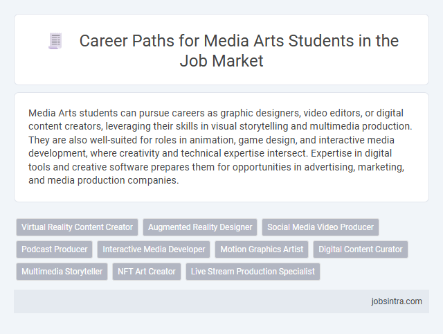 Career Paths for Media Arts Students in the Job Market
