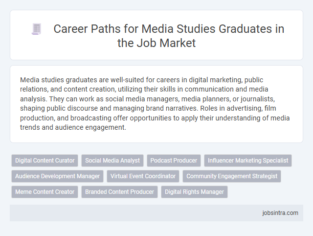 Career Paths for Media Studies Graduates in the Job Market