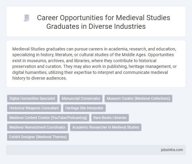 Career Opportunities for Medieval Studies Graduates in Diverse Industries