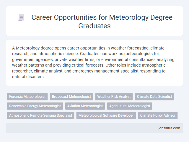 Career Opportunities for Meteorology Degree Graduates