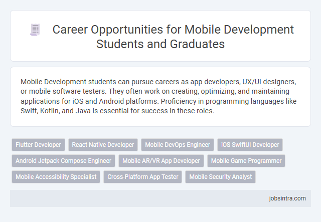 Career Opportunities for Mobile Development Students and Graduates