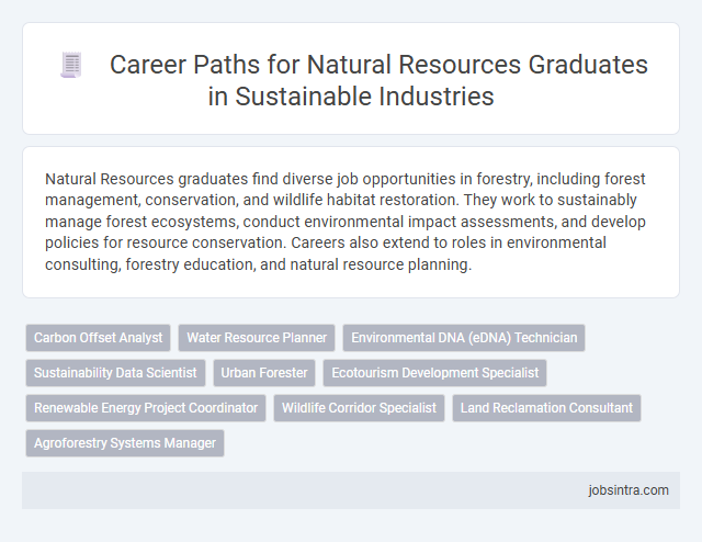 Career Paths for Natural Resources Graduates in Sustainable Industries