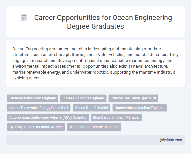 Career Opportunities for Ocean Engineering Degree Graduates