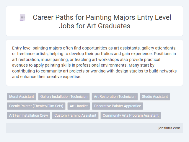 Career Paths for Painting Majors Entry Level Jobs for Art Graduates